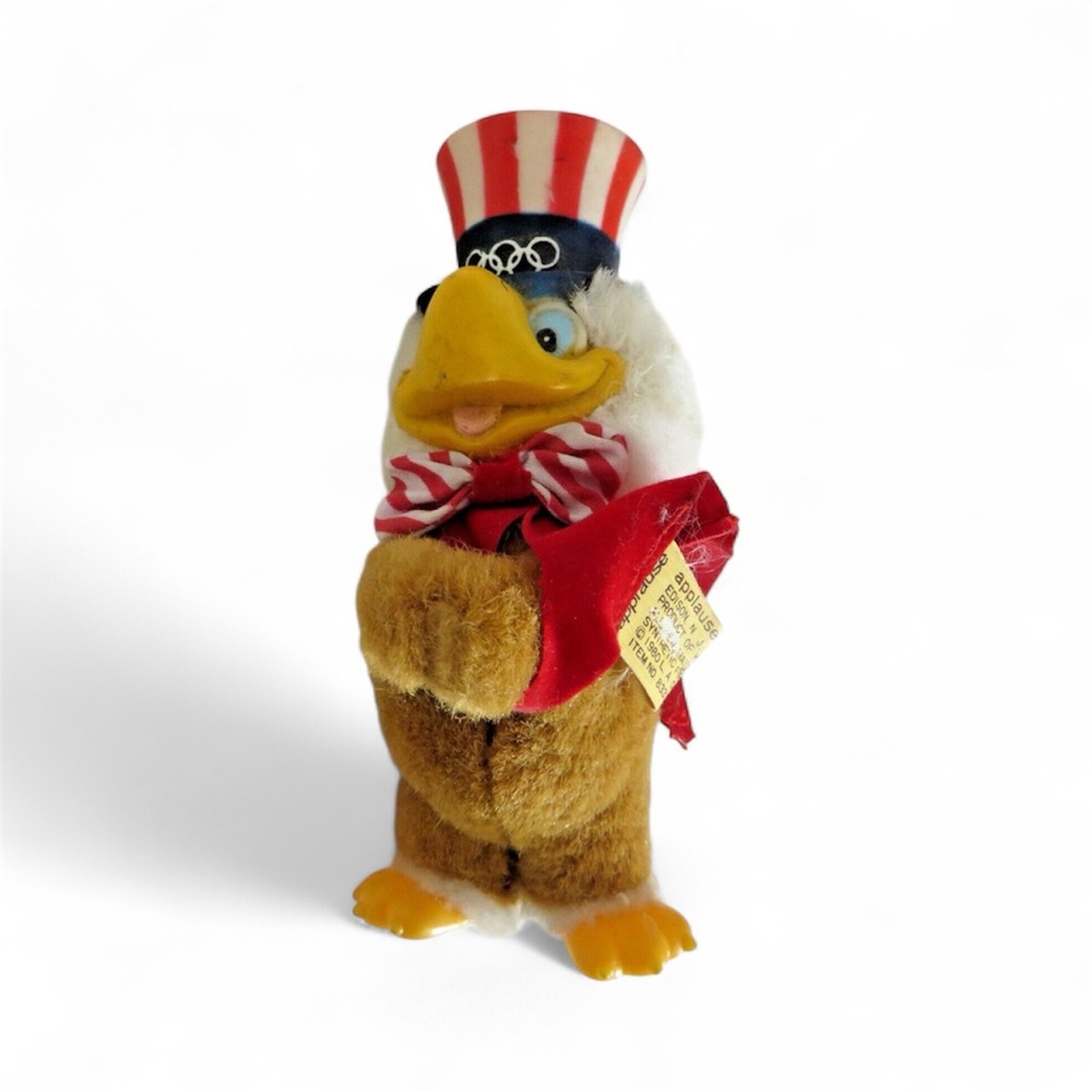 Vintage 1984 Los Angeles Summer Olympics Uncle Sam Clip On Mascot 5”